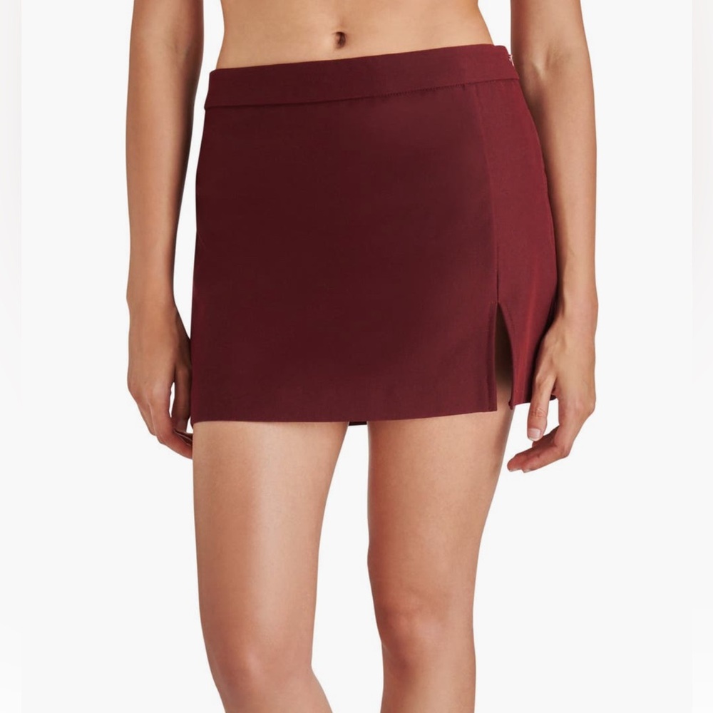Steve Madden Wine Red Mini Skirt